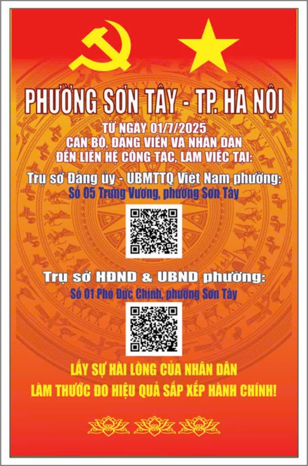 CHÀO MỪNG PHƯỜNG SƠN TÂY